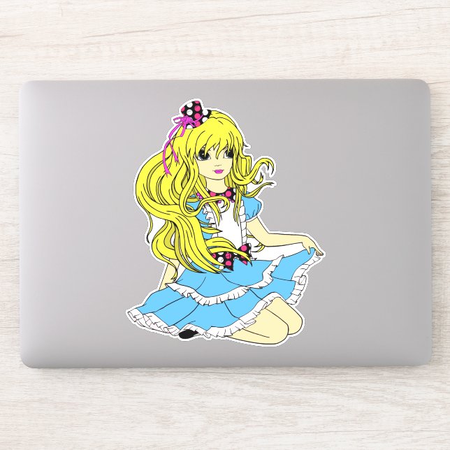 Cartoon Alice in wonderland Fantasy fairytale Art Sticker (Computer)
