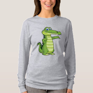 Cartoon Alligator Background T-Shirt