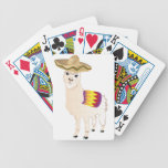 Cartoon Alpaca in Sombrero 2 Bicycle Playing Cards Cartoon Alpaca in Sombrero 2 Bicycle Playing Cards