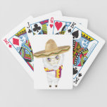 Cartoon Alpaca in Sombrero Bicycle Playing Cards Cartoon Alpaca in Sombrero Bicycle Playing Cards