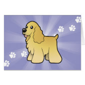 Cartoon American Cocker Spaniel (Front Horizontal)