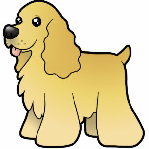 Cartoon American Cocker Spaniel Statuette