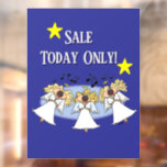 Cartoon Angel Choir Customizable Window Cling