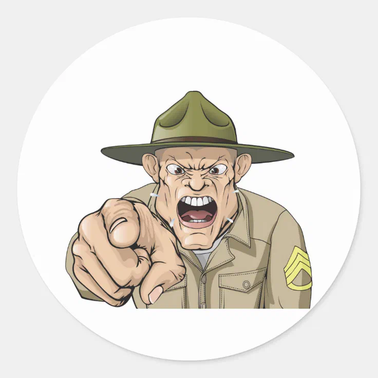army drill sergeant hat clipart