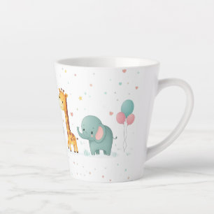Cartoon Animal Parade in Pastel - Fun Mug Design