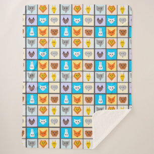 Cartoon Animal Pattern Blankets