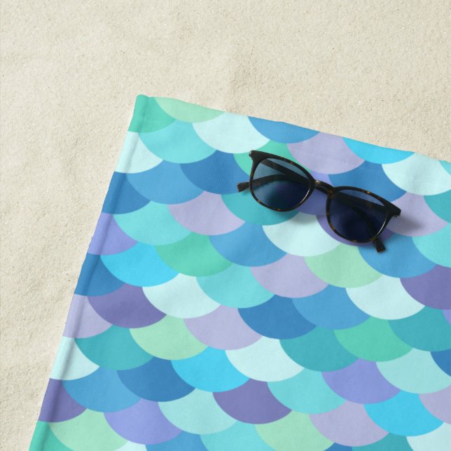 Cartoon Animal Texture Beach Towel (In Situ)