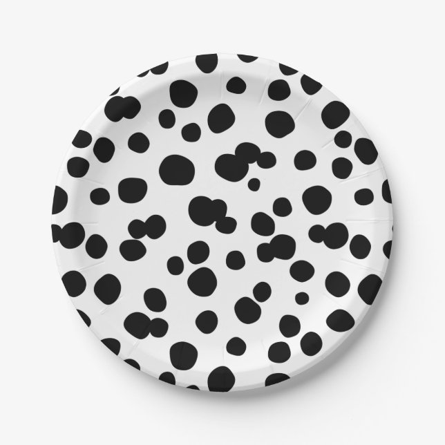 Cartoon Animal Texture Paper Plates (Front)