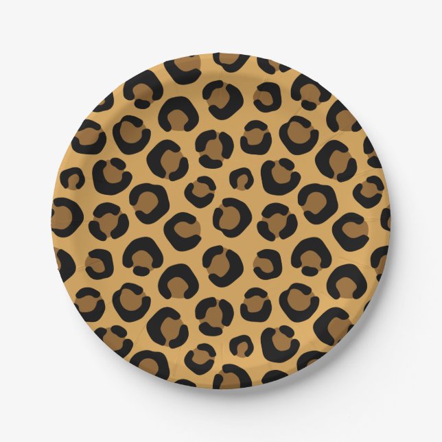 Cartoon Animal Texture Paper Plates (Front)