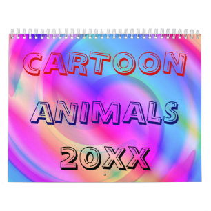 Cartoon Animals 20XX Calendar