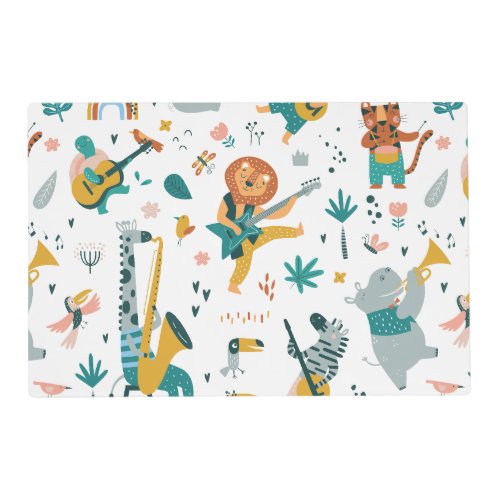 Cartoon Animals Band Placemat