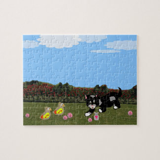 Cartoon Animals in the Garden Jigsaw Puzzle