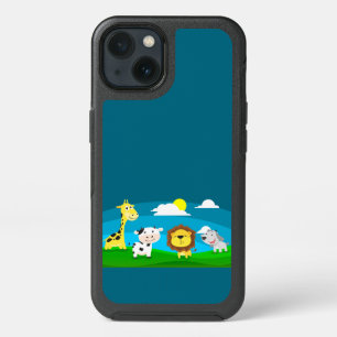 Cartoon animals iPhone 13 case