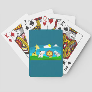 Cartoon animals       poker cards