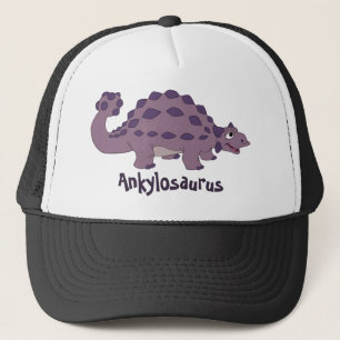 Cartoon Ankylosaurus Trucker Hat
