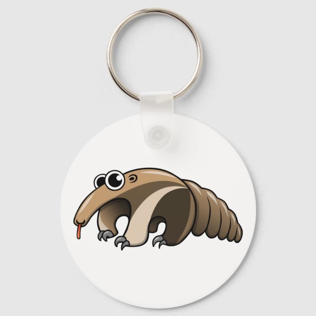 Cartoon Anteater Keychain (Front)