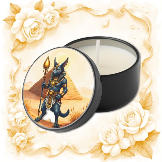 Cartoon Anubis – Egyptian God of the Afterlife  Mini Candle Favors (Creator Uploaded)