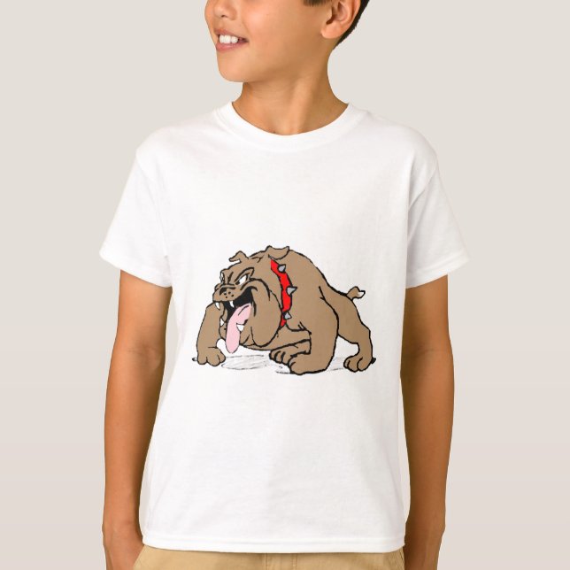 Cartoon Art Bulldog T-Shirt (Front)