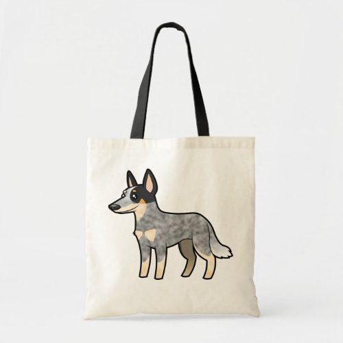 Cartoon Australian Cattle Dog  Kelpie Tote Bag
