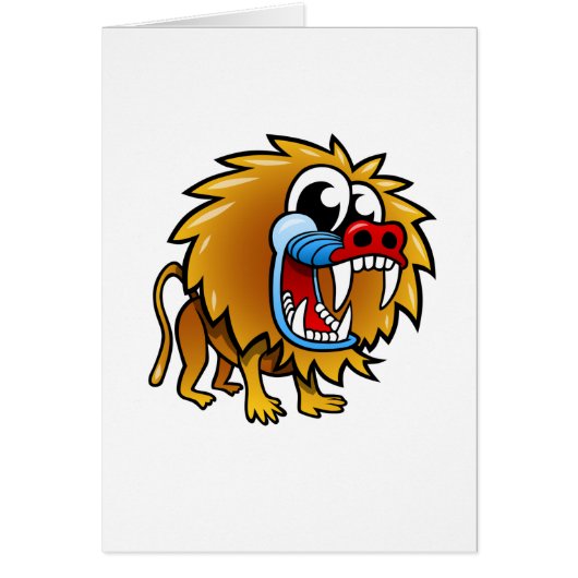Cartoon Baboon Cards (Front)