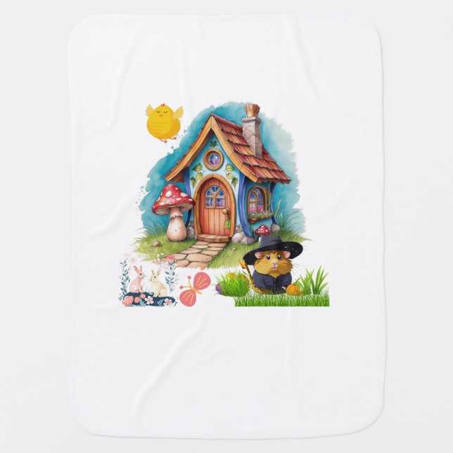 Cartoon Baby Blanket: Cuddle in Cute Comfort! Baby Blanket (Front)