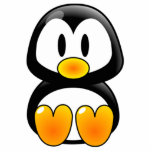 Cartoon Baby Penguin Cutout<br><div class="desc">Cartoon Baby Penguin</div>