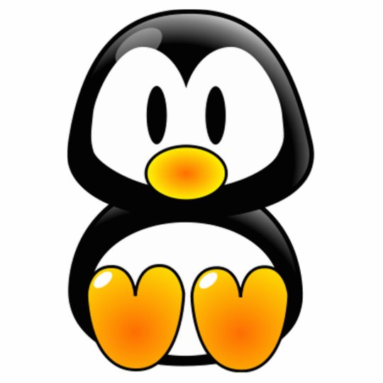 Cartoon Baby Penguin Cutout | Zazzle.com
