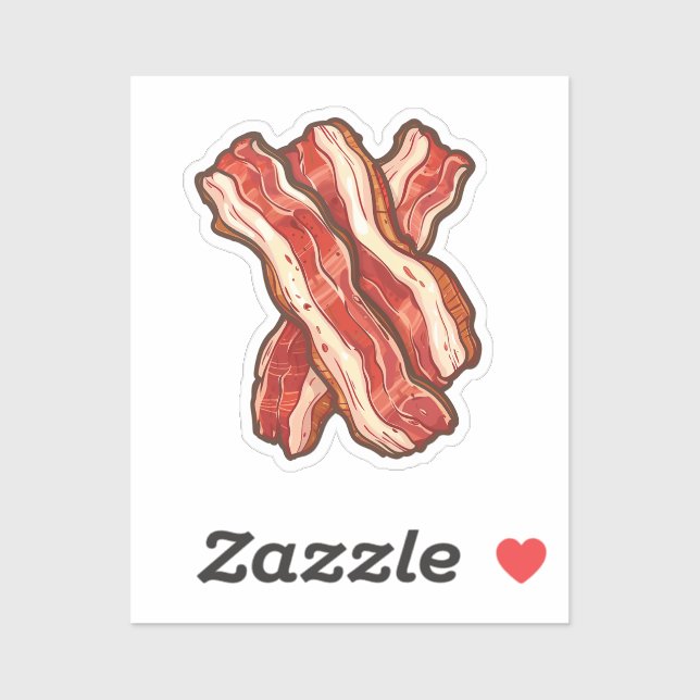 Cartoon bacon sticker (Sheet)