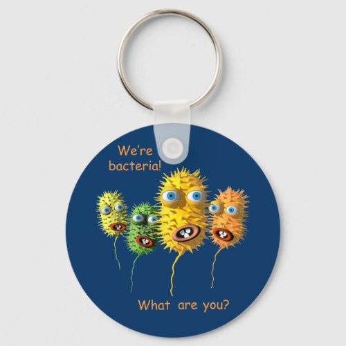 Cartoon Bacteria key chain