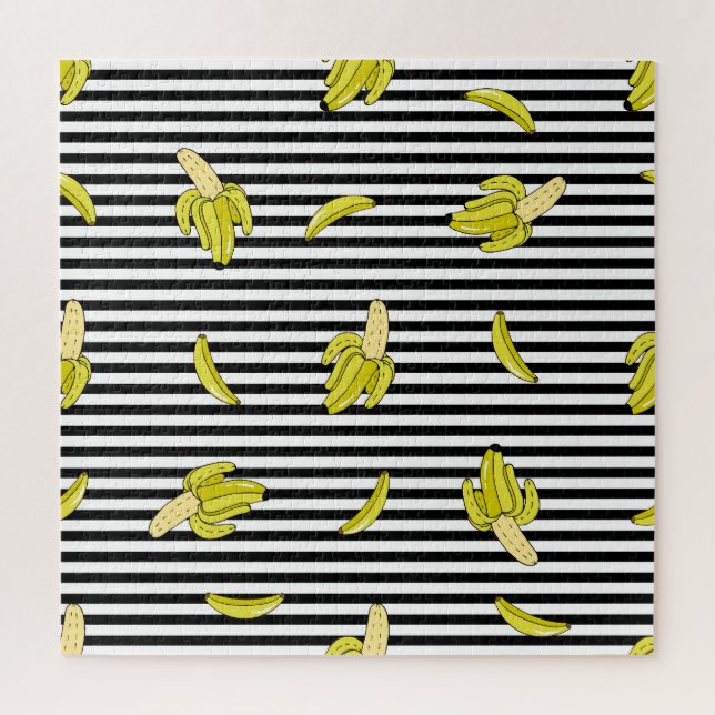 Cartoon banana patches: retro style. jigsaw puzzle (Vertical)