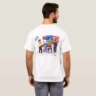 Cartoon Band Drawing T-Shirt