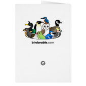 Cartoon Barred Owl Cards (Back)