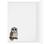 Cartoon Barred Owl Cards (Inside (Left))