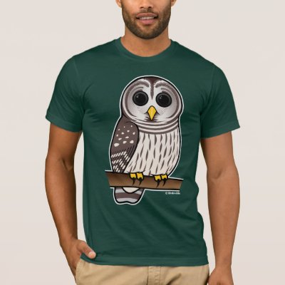 Cartoon Barred Owl T-Shirt