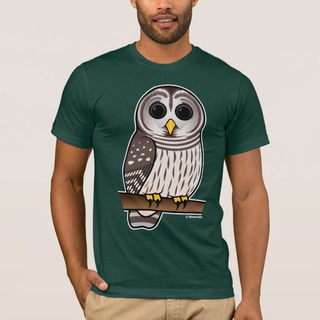 Cartoon Barred Owl T-Shirt (Front)