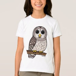 Barred Owl Girls' American Apparel Fine Jersey T-Shirt