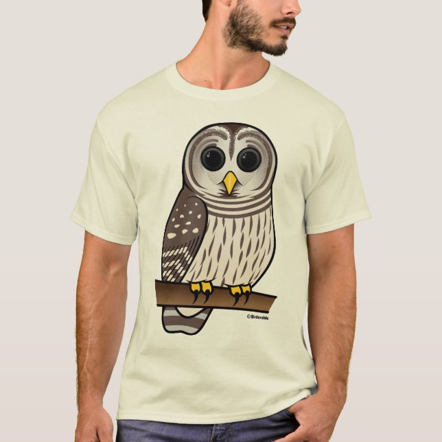Cartoon Barred Owl T-Shirt (Front)