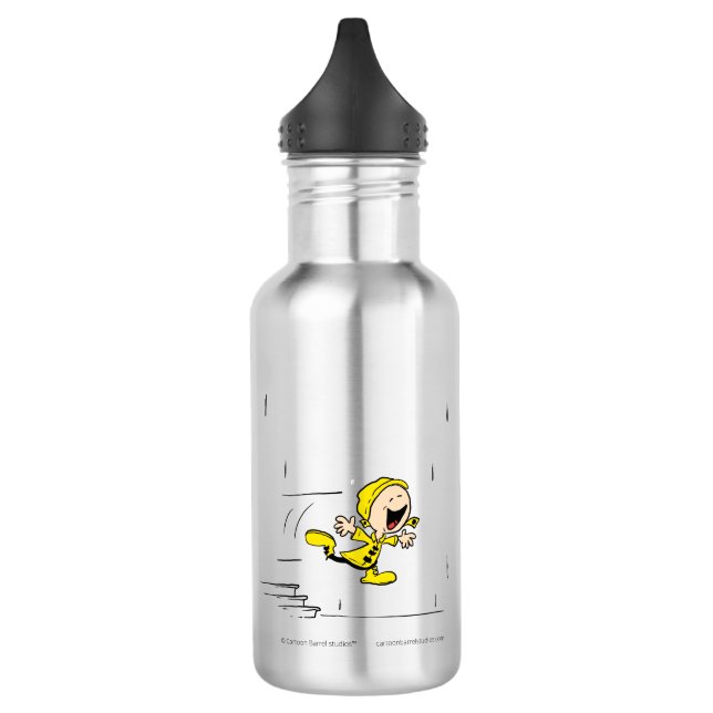 Cartoon Barrel studios' Ben water bottle. Stainless Steel Water Bottle (Left)