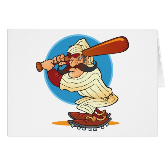 Cartoon Baseball Batter Cards (Front Horizontal)