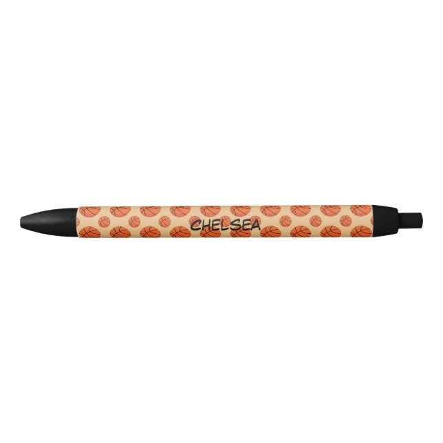 Cartoon Basketball Ball | Add Name Pen (Front)