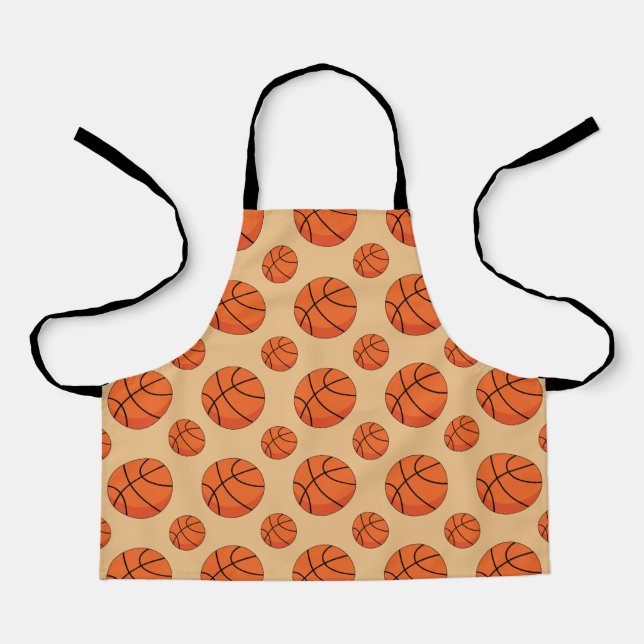 Cartoon Basketball Ball Apron (Front)