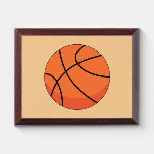 Cartoon Basketball Ball Award Plaque