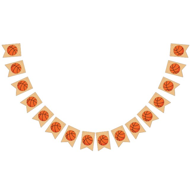 Cartoon Basketball Ball Bunting Flags (All)