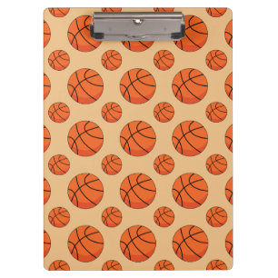 Cartoon Basketball Ball Clipboard