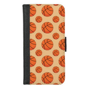 Cartoon Basketball Ball iPhone 8/7 Wallet Case