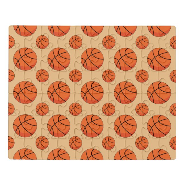 Cartoon Basketball Ball Jigsaw Puzzle (Puzzle Horizontal)