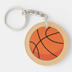 Cartoon Basketball Ball Keychain
