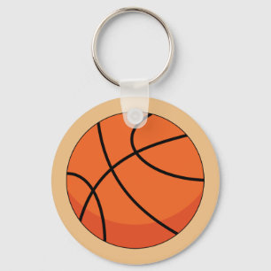 Cartoon Basketball Ball Keychain