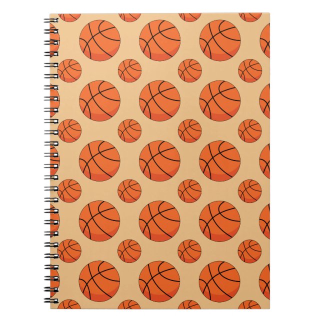 Cartoon Basketball Ball Notebook (Front)