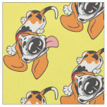 cartoon Basset Hound Fabric